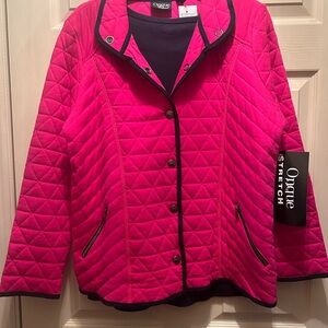 Onque Casuals Pink Quilted Puffer Jacket